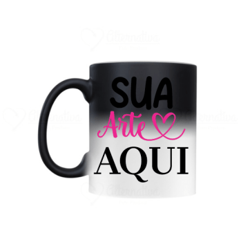 Caneca de Cerâmica Mágica Fosca Personalizada 